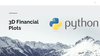 3D Financial Plots with Python
