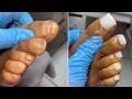 How to do an acrylic overlay on toes white acrylic acrylic toes with no forms tips