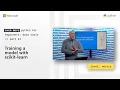 Training a model with scikit-learn Even More Python for Beginners - Data Tools 21 of 31