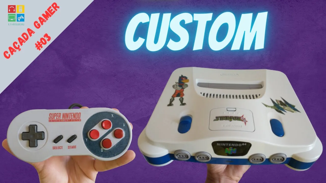 Caçada Gamer #03 - Custom do Controle Snes e Nintendo 64
