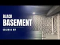 Painted Basement Ceiling Black