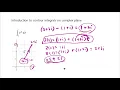 Introduction to contour integrals on complex plane