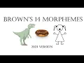 Brown s 14 Morphemes 2023
