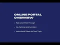 Online Portal Overview - Account Tips Tricks