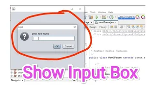 How can you create and use an input dialog box in Java