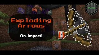Exploding Arrows On Impact Minecraft Bedrock 1 19 4