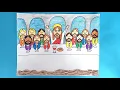 how to draw Jesus at the Last Supper artmakeslifemeri