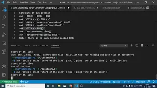 4 awk program structure