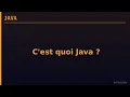 C est quoi java