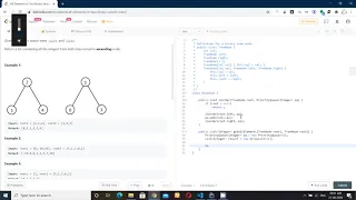 All Elements in Two Binary Search Tree leetcode Java solution inorder traversal min heap
