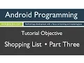 Learn Android Programming - Android Shopping List Part 3 Tutorial Finale