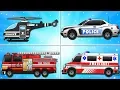 Download Lagu Fire Truck Police Car Emergency Vehicles and Ambulance Garage Car for Kids