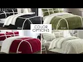 CHIC HOME CHLOE COMFORTER SET ULTRA PLUSH MICRO MINK SHERPA LINED BEDDING