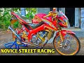 Review Vixion novice street racing | modifikasi Vixion jari-jari