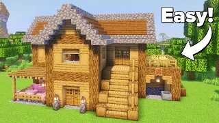 minecraft how to build a starter survival house tutorial 