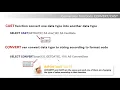 SQL CONVERT CAST
