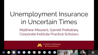 Corporate Institute Unemployment Insurance in Uncertain Times