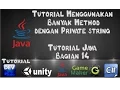 Tutorial Java dengan Netbeans - 14 Tutorial Menggunakan Banyak Method dan Private String