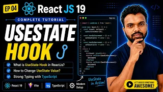 React JS 19 Tutorial in 2026 UseState Hook
