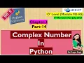 o level m3r5 python programming in hindi complex number in python