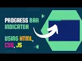 Page Scroll Progress Indicator using Html CSS and JavaScript Progress Bar JavaScript Project