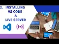 HTML Tutorial Installing VS Code Live Server Web Development with Rana Waqas