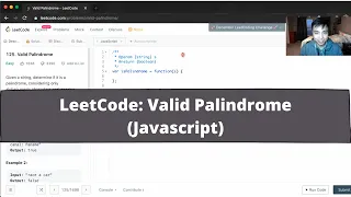 How to Solve Valid Palindrome on LeetCode JavaScript Algorithm Problem