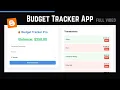 FULL Build A Budget Tracker App Using HTML CSS JavaScript