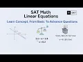 SAT Math How to Solve Linear Equations 1 2 Variables Heart of Algebra