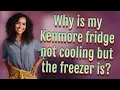 Why is my Kenmore fridge not cooling but the freezer is