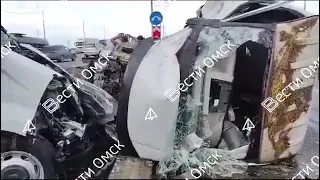 Серьезная авария произошла на Черлакском тракте в Омске 20 июля в районе 18 часов