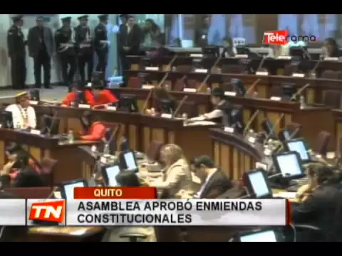 Asamblea aprobó enmiendas constitucionales