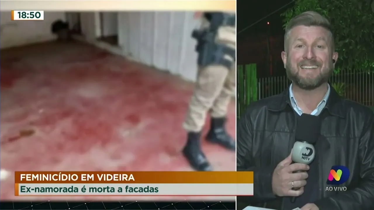 Ex-namorado mata mulher a facadas em Videira