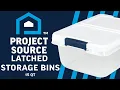 Project Source 3 75 Gal 15 Qt Latched Storage Bin - Product
