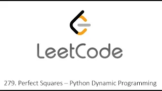 Leetcode 279 Perfect Squares - Python