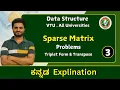 sparse matrix Data Structures Algorithm VTU All universities