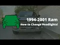 How to Replace Headlights on a 1994-2001 Dodge Ram