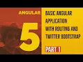 How to Build an Angular application with routing and bootstrap - part 1