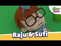 Sufi \u0026 Raju 😄😁 | Omar \u0026 Hana | Kisah dan Lagu Kanak kanak Islami