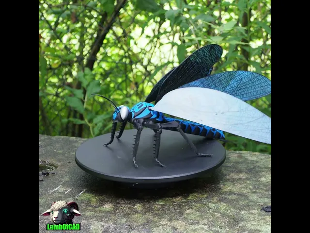 Meganeura Giant Prehistoric Dragonfly, Articulated video thumbnail