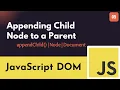 JAVASCRIPT DOM - appendChild 2024 ST Sabbir
