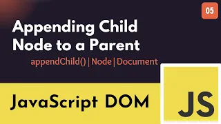 JAVASCRIPT DOM - appendChild 2024 ST Sabbir