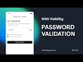 Flutter Password Validation with Visibility - Day 29