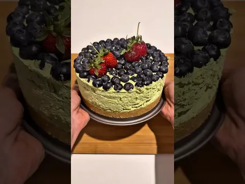 Creamy Matcha Cheesecake 🍵✨