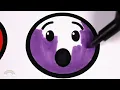 How to Draw and Color Emoticons - Emoji Faces Coloring Book for Kids