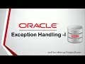 Tutorial Exception Handling in Oracle Database