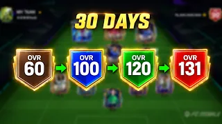 I Played FC Mobile For 30 Days On a New Account.... How High Did Our OVR Go? ($0 Spent) #fcmobile