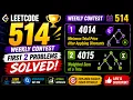 LeetCode Weekly Contest 514 4014 4015 Explained in Java