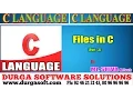 C Language Files in C Part - 3 by Shiva
