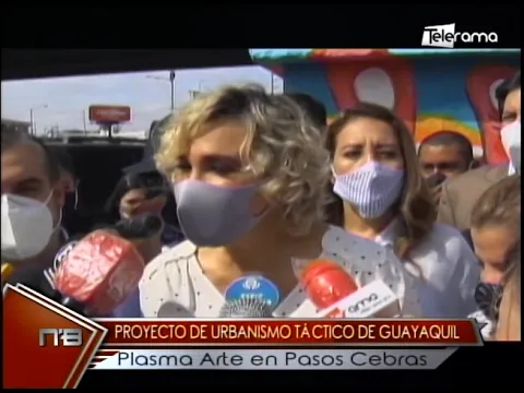 Proyecto de urbanismo táctico de Guayaquil plasma arte en pasos cebras
